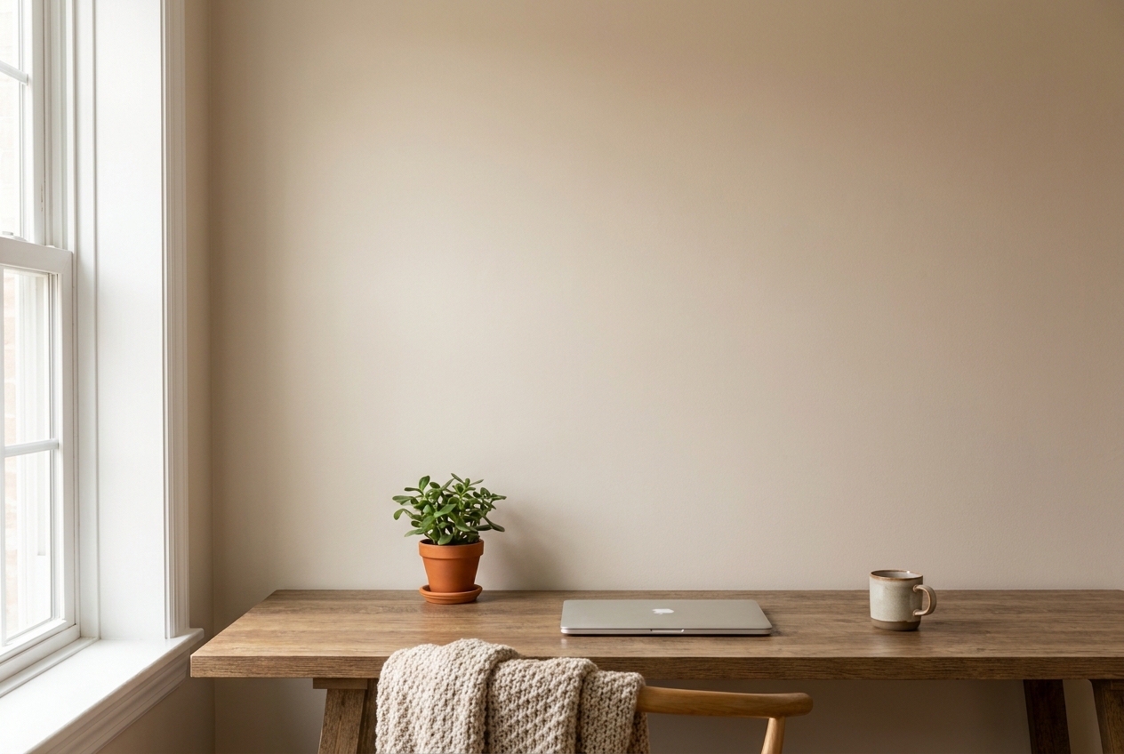 Desk nook wall